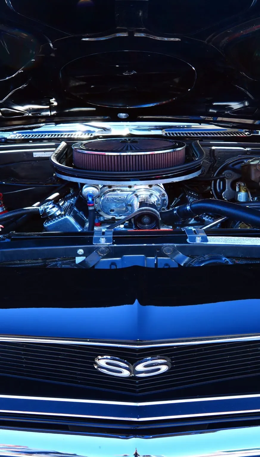Motorraum eines US-Muscle-Cars